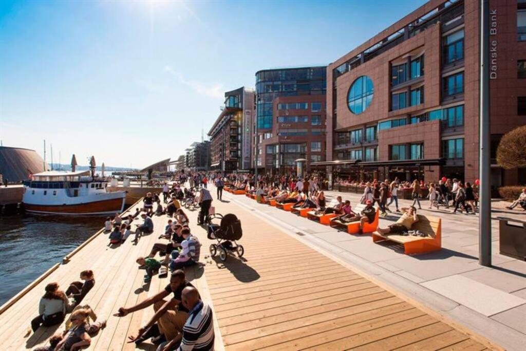 Tjuvholmen / Aker Brygge - Most Expensive Area In Oslo! Apartment ภายนอก รูปภาพ